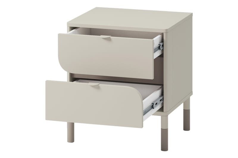 Monfort Nattbord 46 cm - Beige - Møbler - Bord - Avlastningsbord - Sengebord & nattbord