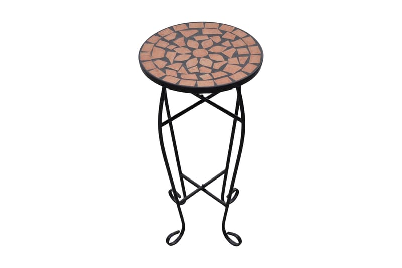 Mosaikk Sidebord Plantebord Terracotta - Lampebord & sidebord - Brettbord og småbord