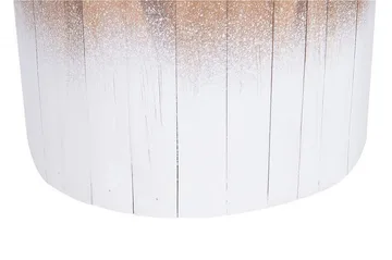Movas Rund Nattbord 30 cm i Tre med Teaklook - Brun - Møbler - Bord - Avlastningsbord - Sengebord & nattbord