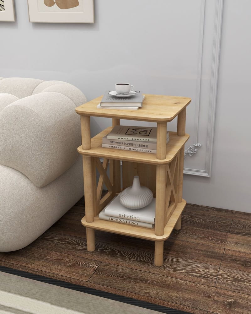 Mumira Sidebord 38 cm - Eik - Møbler - Bord - Avlastningsbord - Lampebord & sidebord