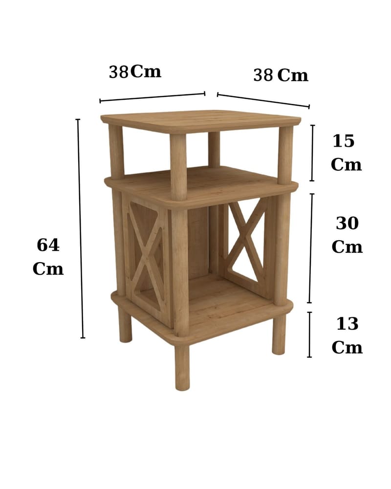 Mumira Sidebord 38 cm - Eik - Møbler - Bord - Avlastningsbord - Lampebord & sidebord