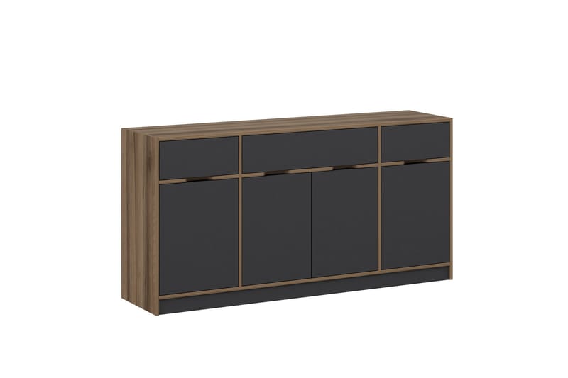 Munna Konsollbord 180 cm - Valnøtt/Antrasitt - Møbler - Bord - Avlastningsbord - Gangbord