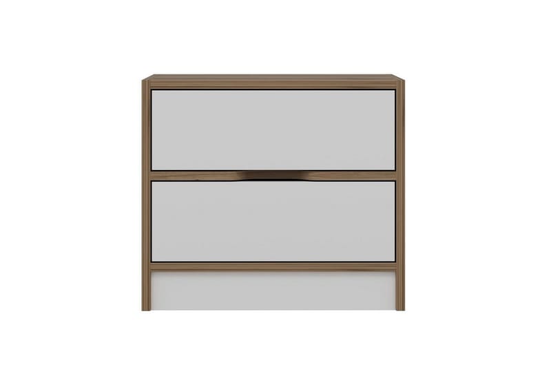 Munna Nattbord 54 cm - Valnøtt/Hvit - Møbler - Bord - Avlastningsbord - Sengebord & nattbord