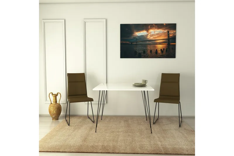 Murtwell bord 90 cm - Hvit - Møbler - Bord - Spisebord & kjøkkenbord
