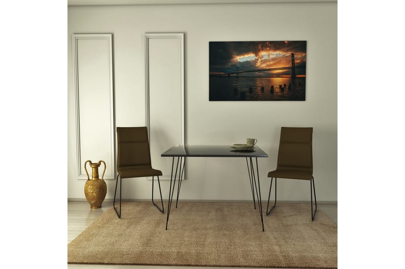 Murtwell bord 90 cm - Svart / Hvit - Møbler - Bord - Avlastningsbord