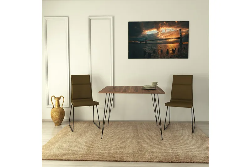 Murtwell bord 90 cm - Valnøtt - Møbler - Bord - Spisebord & kjøkkenbord
