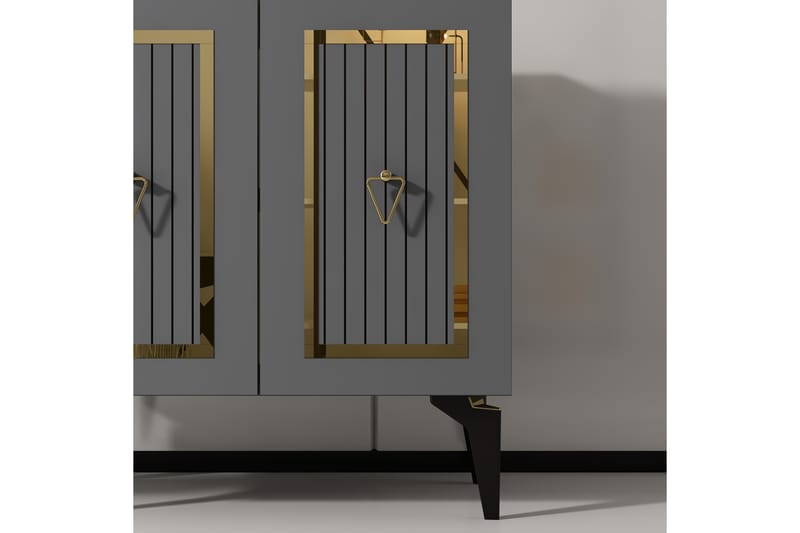 Nandy Konsollbord 75 cm - Antrasitt/Gull - Møbler - Bord - Avlastningsbord - Gangbord