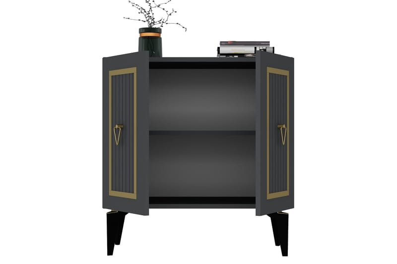 Nandy Konsollbord 75 cm - Antrasitt/Gull - Møbler - Bord - Avlastningsbord - Gangbord