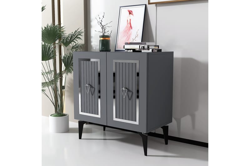 Nandy Konsollbord 75 cm - Antrasitt/Sølv - Møbler - Bord - Avlastningsbord - Gangbord