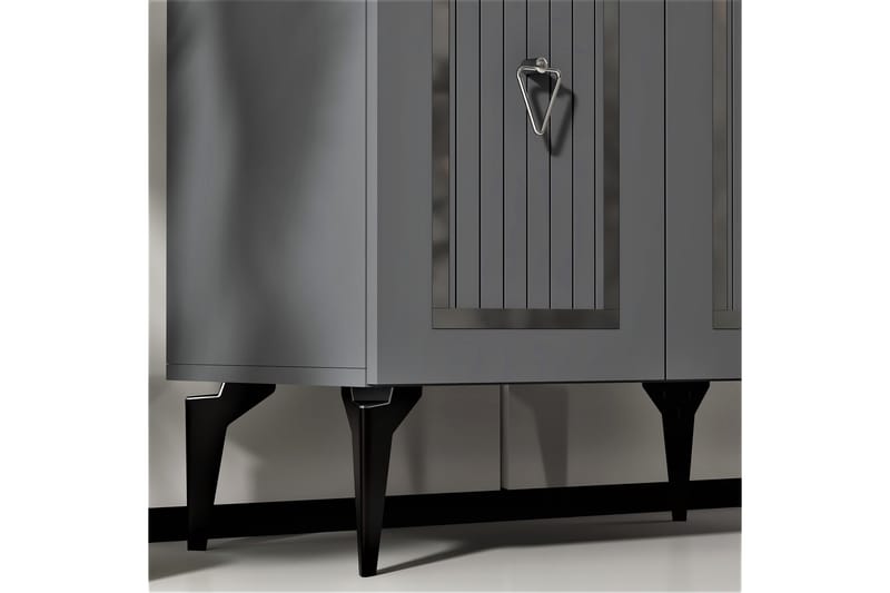 Nandy Konsollbord 75 cm - Antrasitt/Sølv - Møbler - Bord - Avlastningsbord - Gangbord