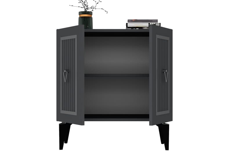 Nandy Konsollbord 75 cm - Antrasitt/Sølv - Møbler - Bord - Avlastningsbord - Gangbord