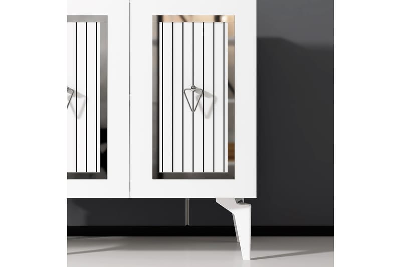 Nandy Konsollbord 75 cm - Hvit/Sølv - Møbler - Bord - Avlastningsbord - Gangbord