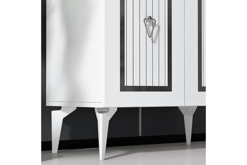 Nandy Konsollbord 75 cm - Hvit/Sølv - Møbler - Bord - Avlastningsbord - Gangbord