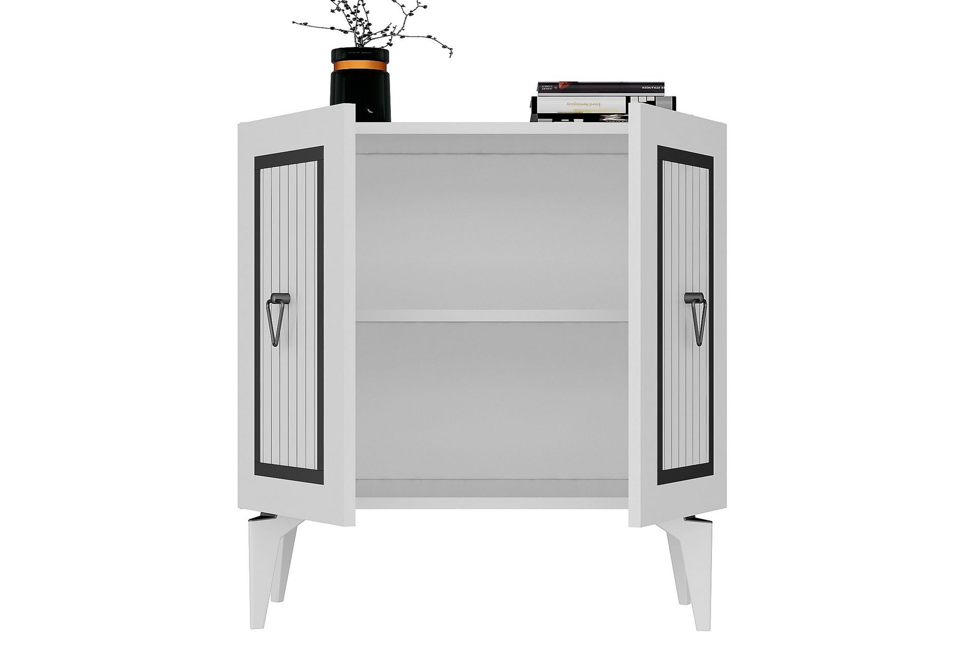 Nandy Konsollbord 75 cm - Hvit/Sølv - Møbler - Bord - Avlastningsbord - Gangbord