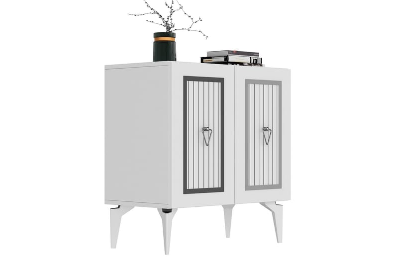 Nandy Konsollbord 75 cm - Hvit/Sølv - Møbler - Bord - Avlastningsbord - Gangbord