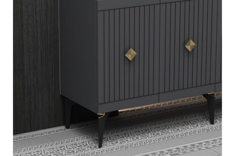 Naruyuki Konsollbord 150 cm - Antrasitt/Gull - Møbler - Bord - Avlastningsbord - Gangbord