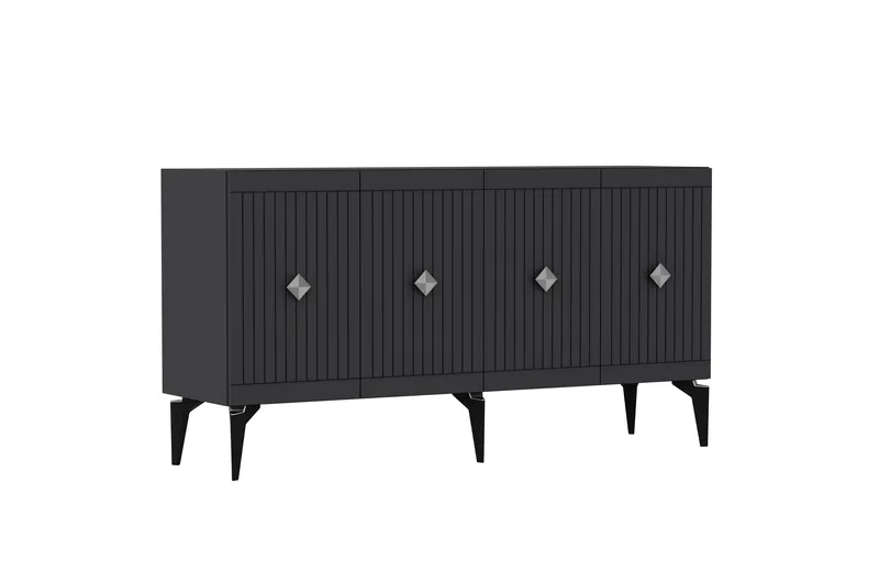 Naruyuki Konsollbord 150 cm - Antrasitt/Sølv - Møbler - Bord - Avlastningsbord - Gangbord