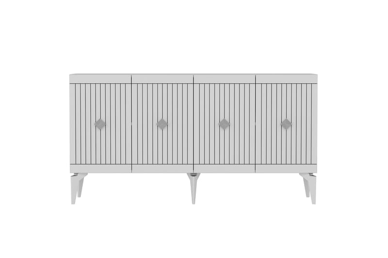 Naruyuki Konsollbord 150 cm - Hvit/Sølv - Møbler - Bord - Avlastningsbord - Gangbord