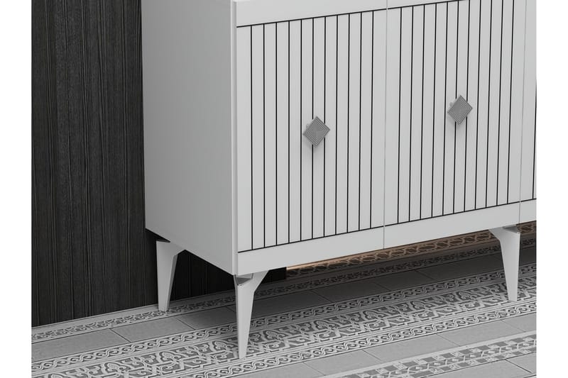 Naruyuki Konsollbord 150 cm - Hvit/Sølv - Møbler - Bord - Avlastningsbord - Gangbord