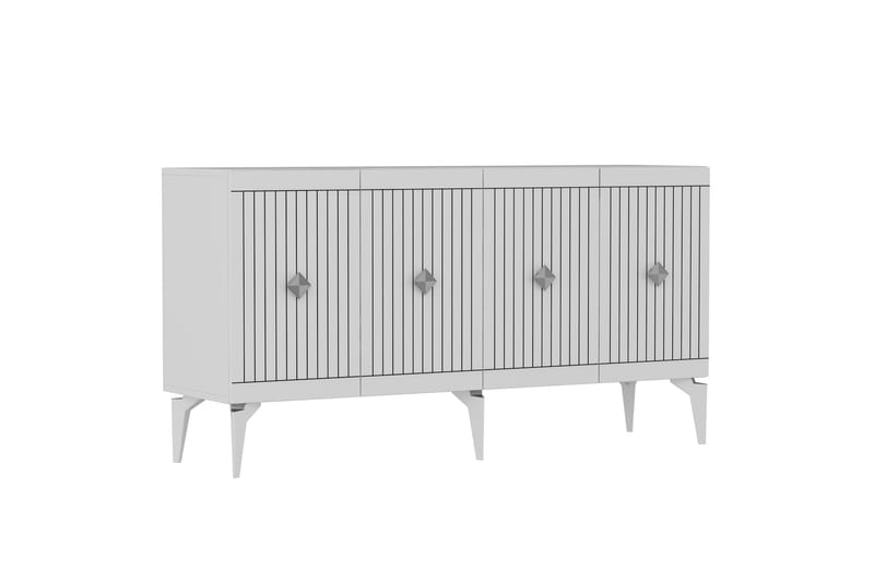 Naruyuki Konsollbord 150 cm - Hvit/Sølv - Møbler - Bord - Avlastningsbord - Gangbord