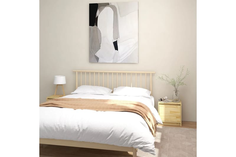 Nattbord 2 stk 40x30,5x40 cm heltre furu - Brun - Møbler - Bord - Avlastningsbord - Sengebord & nattbord