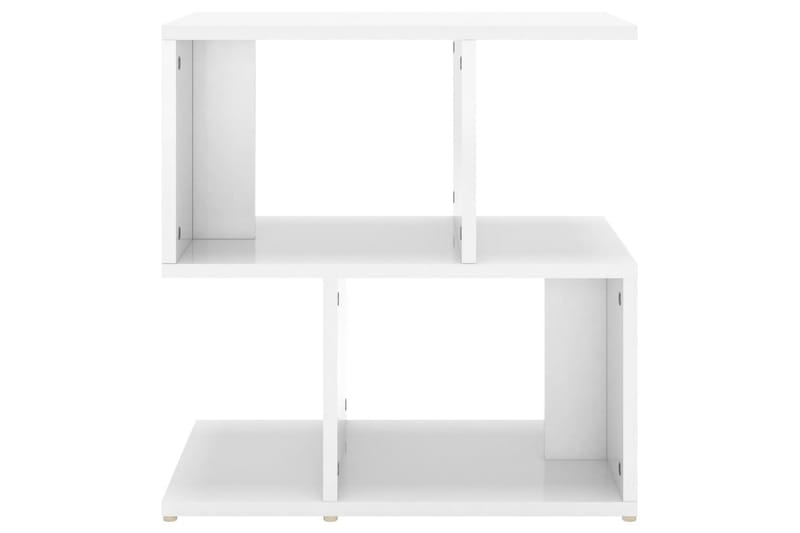 Nattbord 2 stk høyglans hvit 50x30x51,5 cm sponplate - Hvit - Møbler - Bord - Avlastningsbord - Sengebord & nattbord