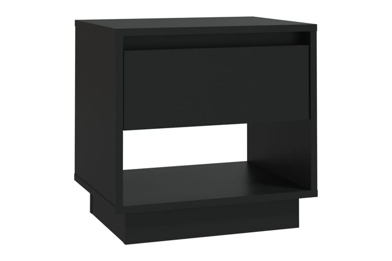 Nattbord 2 stk svart 45x34x44 cm sponplate - Svart - Møbler - Bord - Avlastningsbord - Sengebord & nattbord