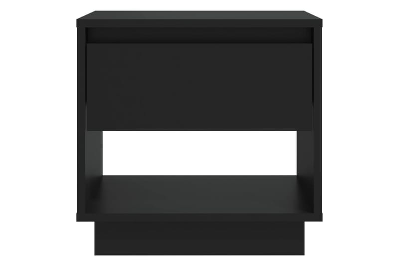 Nattbord 2 stk svart 45x34x44 cm sponplate - Svart - Møbler - Bord - Avlastningsbord - Sengebord & nattbord