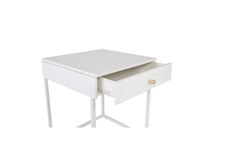 Nattbord Bakal - Hvit - Møbler - Bord - Avlastningsbord - Sengebord & nattbord