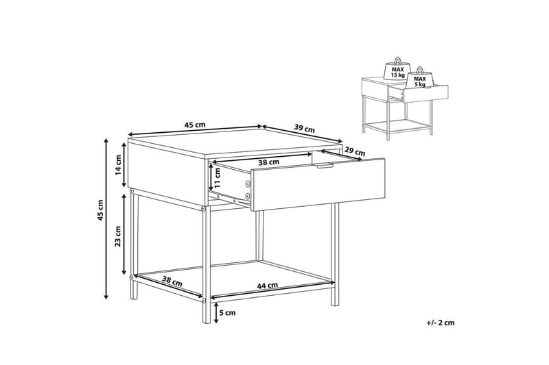 Nattbord Berkley - Møbler - Bord - Avlastningsbord - Sengebord & nattbord