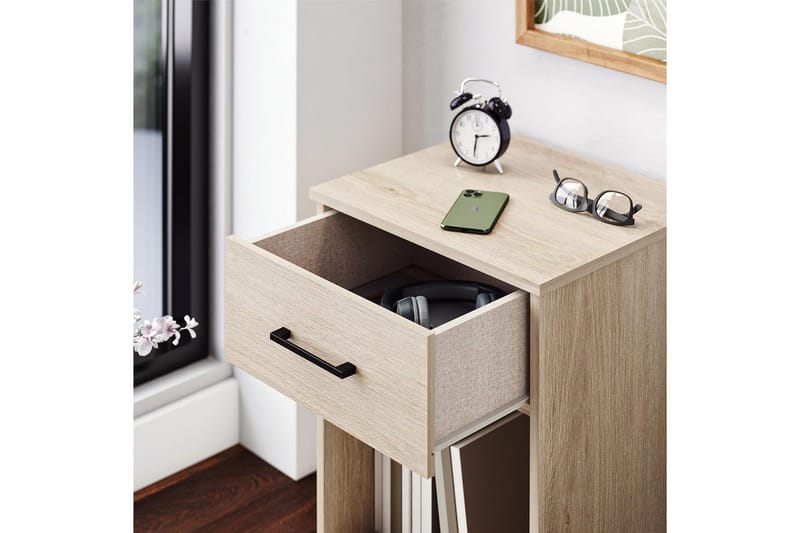 Nattbord BrEZ Blond eik - Blond eik - Møbler - Bord - Avlastningsbord - Sengebord & nattbord