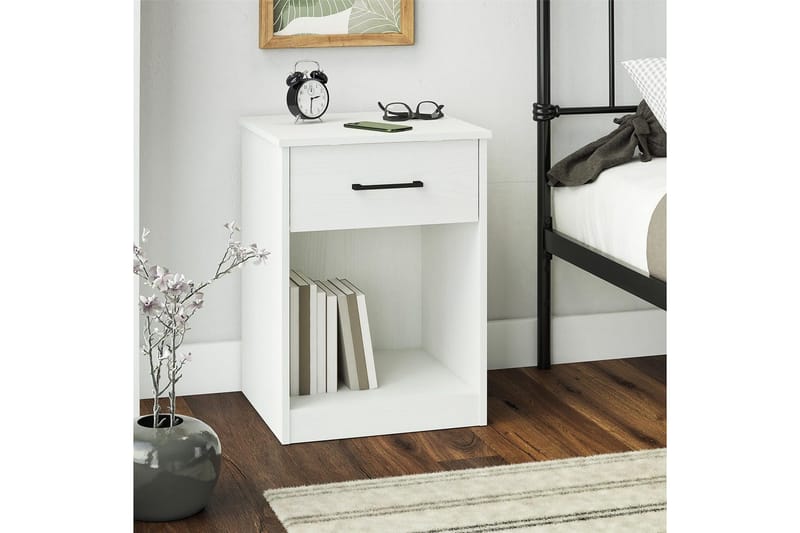 Nattbord BrEZ Hvit - Hvit - Møbler - Bord - Avlastningsbord - Sengebord & nattbord