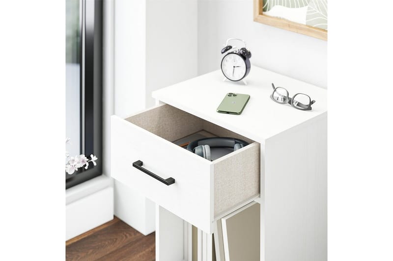 Nattbord BrEZ Hvit - Hvit - Møbler - Bord - Avlastningsbord - Sengebord & nattbord