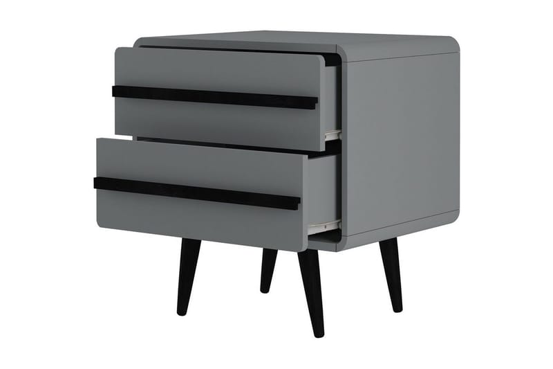 Nattbord Chantal Grå - Grå - Møbler - Bord - Avlastningsbord - Sengebord & nattbord