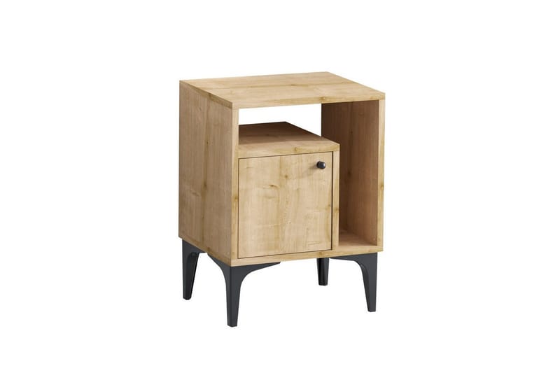 Nattbord Cliffmarch Sudamal Eik - Svart/Mørkfarget tre - Møbler - Bord - Avlastningsbord - Sengebord & nattbord