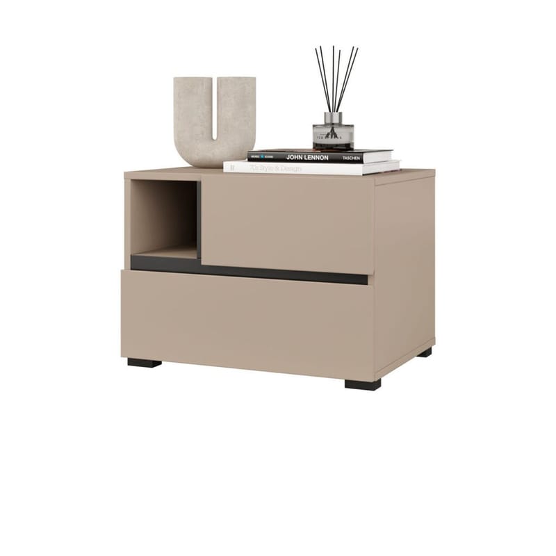 Nattbord Cross S med 2 skuffer - Congo - Møbler - Bord - Avlastningsbord - Sengebord & nattbord