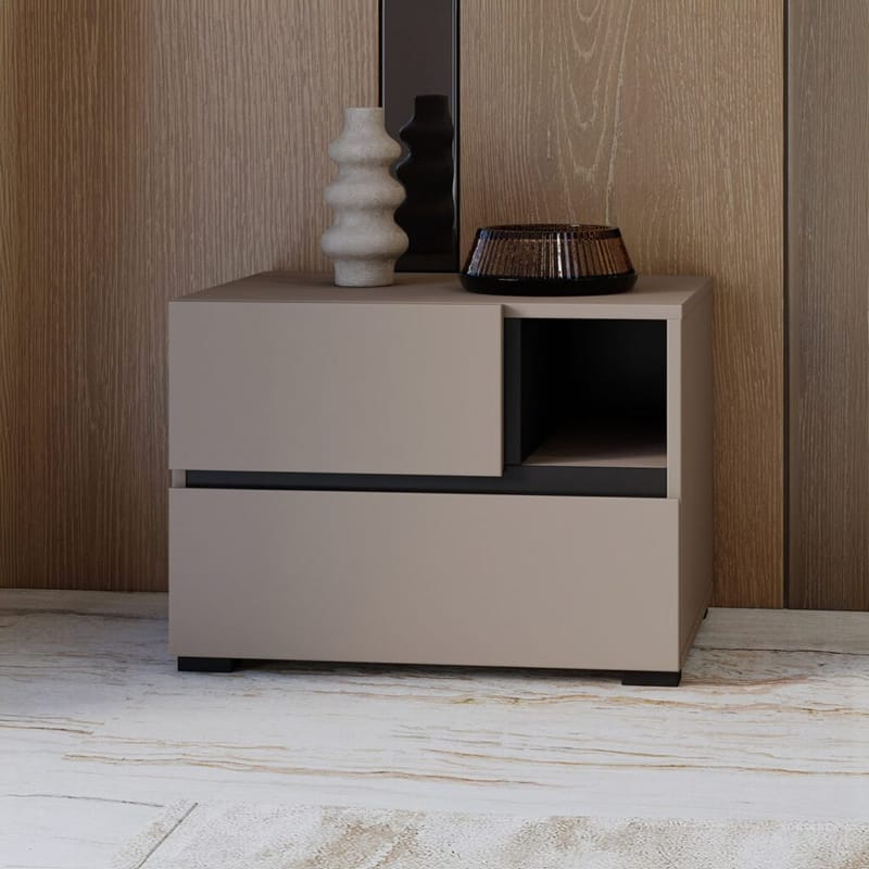 Nattbord Cross S med 2 skuffer - Congo - Møbler - Bord - Avlastningsbord - Sengebord & nattbord