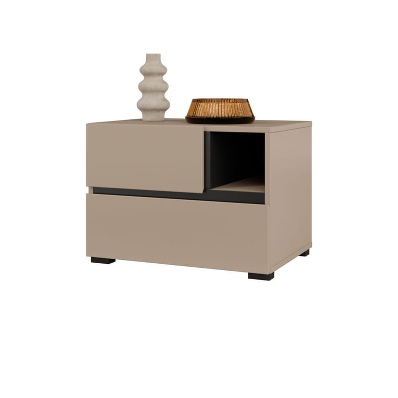 Nattbord Cross S med 2 skuffer - Congo - Møbler - Bord - Avlastningsbord - Sengebord & nattbord