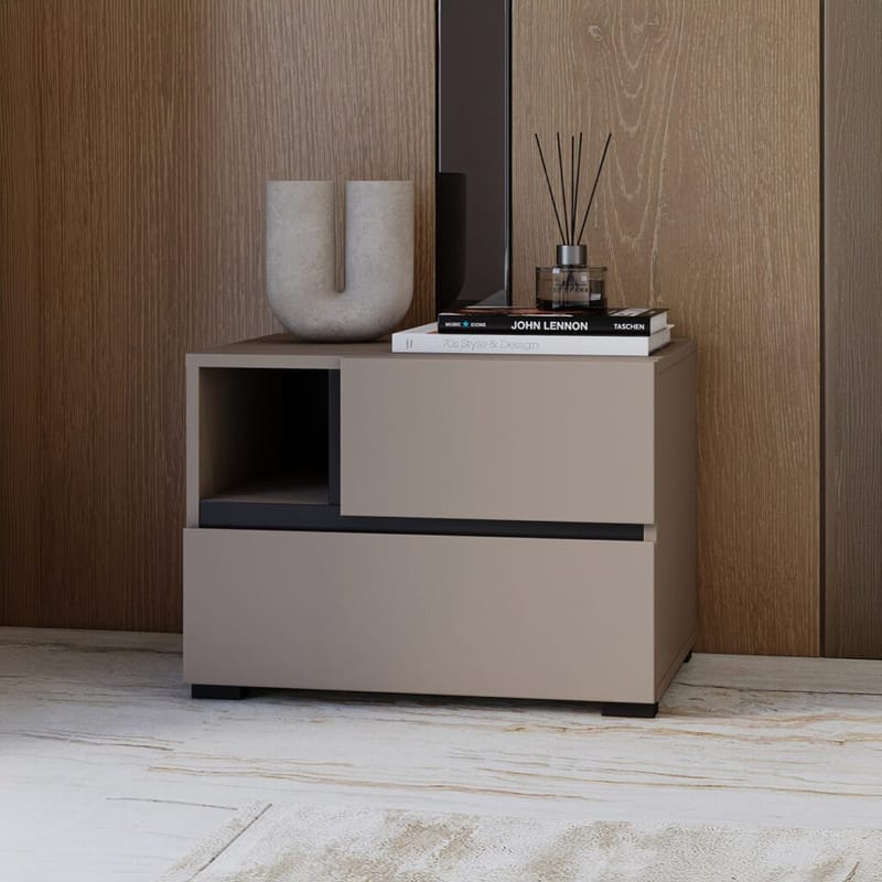 Nattbord Cross S med 2 skuffer - Congo - Møbler - Bord - Avlastningsbord - Sengebord & nattbord