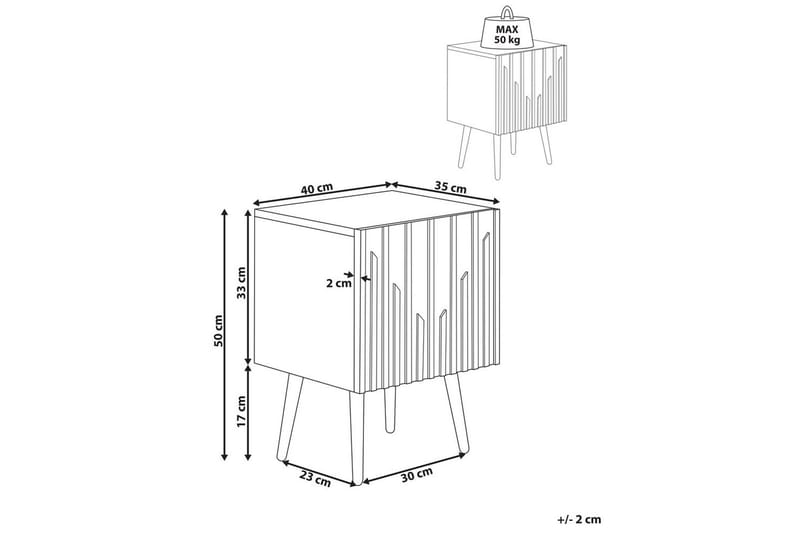 Nattbord Dalcross - Møbler - Bord - Avlastningsbord - Sengebord & nattbord