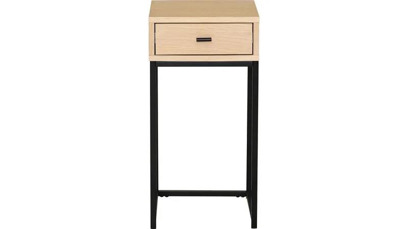 Nattbord Eiknor 60 cm - Hvitpigmentert eik - Møbler - Bord - Avlastningsbord - Sengebord & nattbord