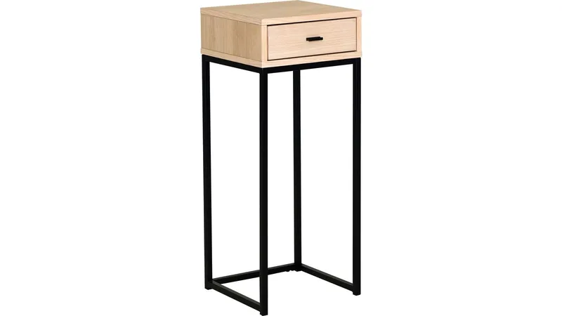 Nattbord Eiknor 75 cm, Hvitpigmentert eik