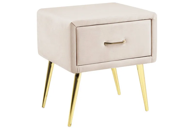 Nattbord Flayat Beige, gull, roségull, Beige, gull, roségull
