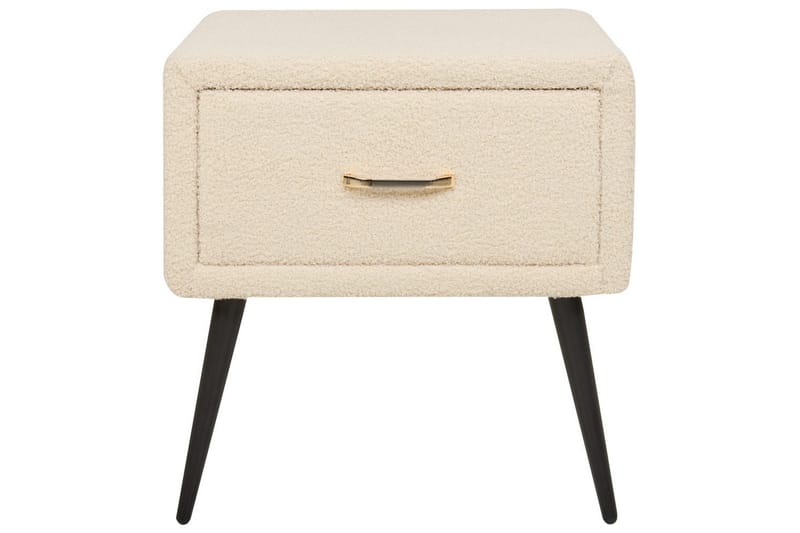 Nattbord Flayat Beige, svart, roségull - Beige, svart, roségull - Møbler - Bord - Avlastningsbord - Sengebord & nattbord