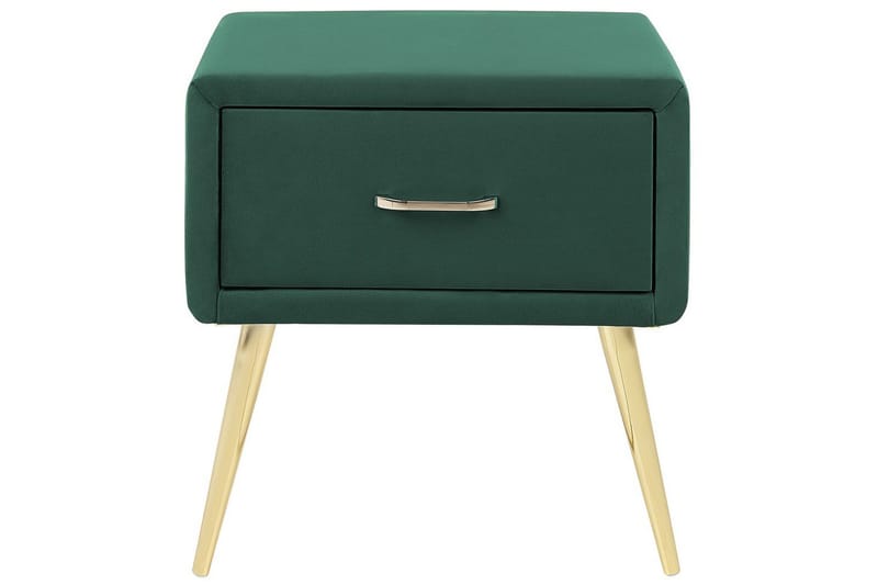 Nattbord Flayat Grønn, gull - Grønn, gull - Møbler - Bord - Avlastningsbord - Sengebord & nattbord