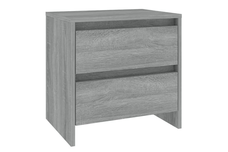 Nattbord grå sonoma eik 45x34,5x44,5 cm sponplate - Grå - Møbler - Bord - Avlastningsbord - Sengebord & nattbord