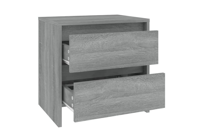 Nattbord grå sonoma eik 45x34,5x44,5 cm sponplate - Grå - Møbler - Bord - Avlastningsbord - Sengebord & nattbord