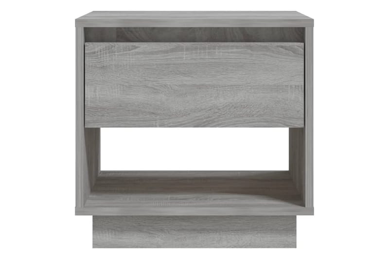 Nattbord grå sonoma eik 45x34x44 cm sponplate - Grå - Møbler - Bord - Avlastningsbord - Sengebord & nattbord