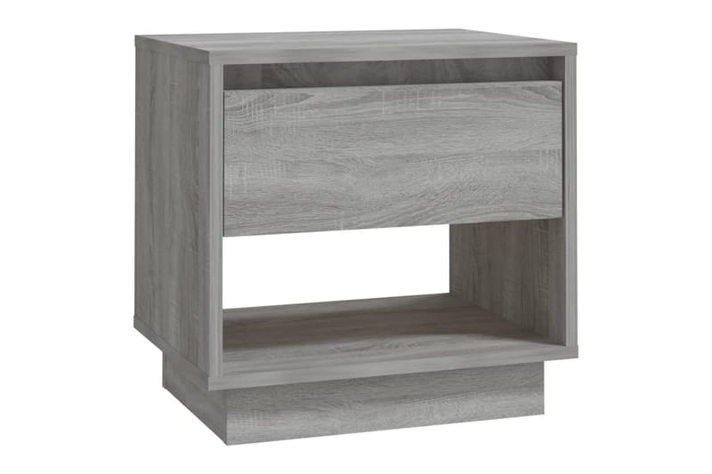 Nattbord grå sonoma eik 45x34x44 cm sponplate - Grå - Møbler - Bord - Avlastningsbord - Sengebord & nattbord