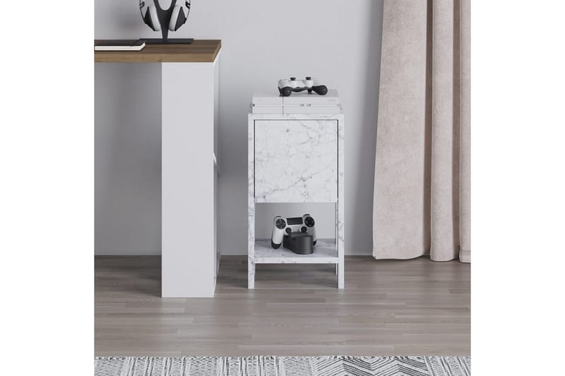 Nattbord Haelyn Carrara Marmor - Carrara Marmor - Møbler - Bord - Avlastningsbord - Sengebord & nattbord